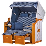 thumbnail of Strandkorb - bene living - Ostsee - gestreift/blau - PE weiß