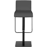 thumbnail of Banco de bar em couro sintético Limon cinza/preto