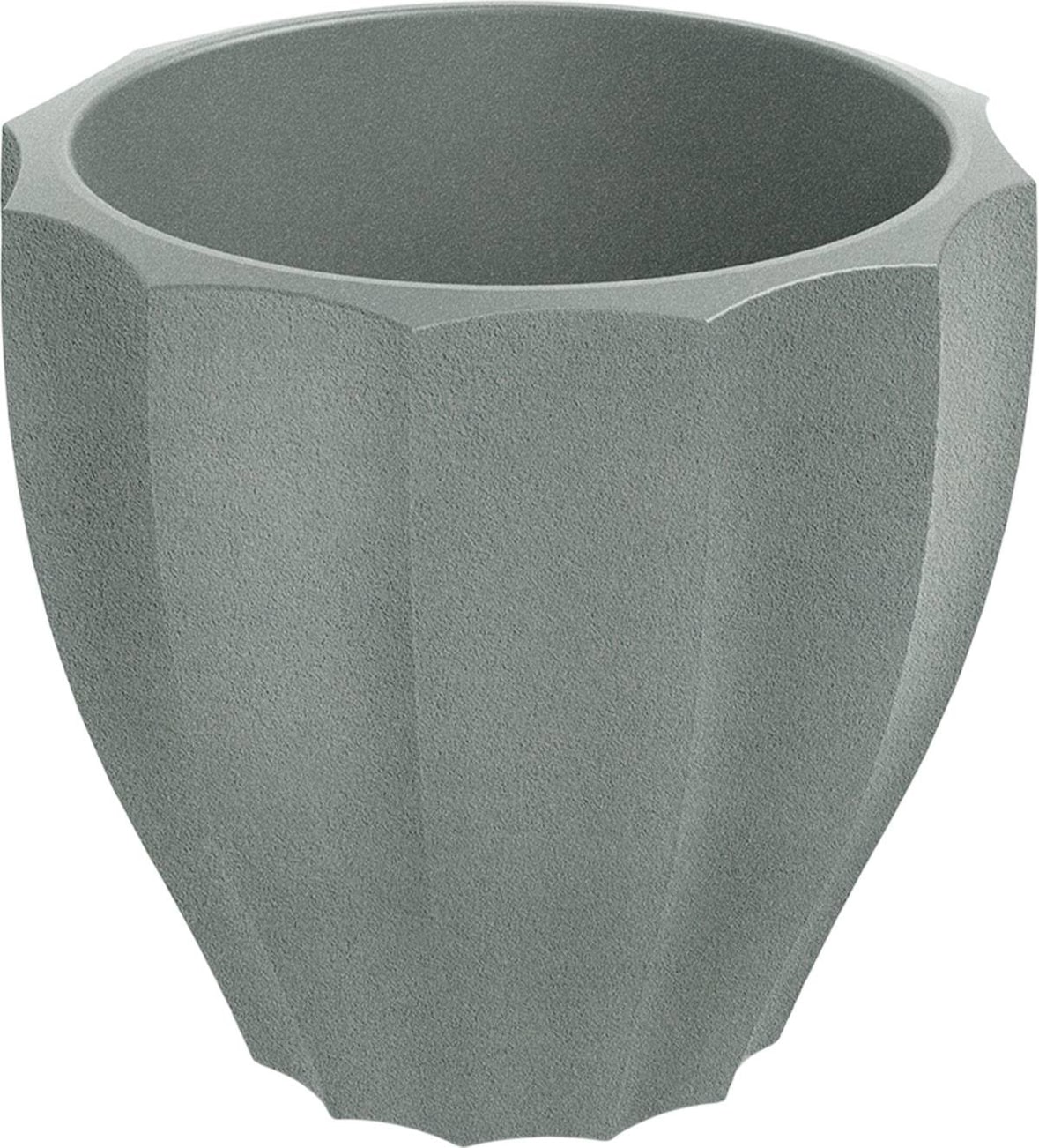 Prosperplast - Blumentopf aus Rotationsgeformtes Polyethylen 11L Ø40x36cm in farbe Grau - Rona Round ETHICK