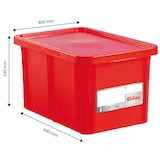 thumbnail of GILAC Bac renforcé HACCP 600 x 400 + couvercle - 55 L - Rouge G119909