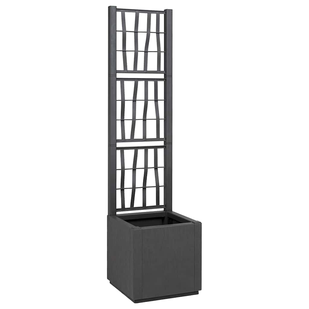 vidaXL Gartenblumentopf Anthrazit 36 x 36 x 140 cm Polypropylen