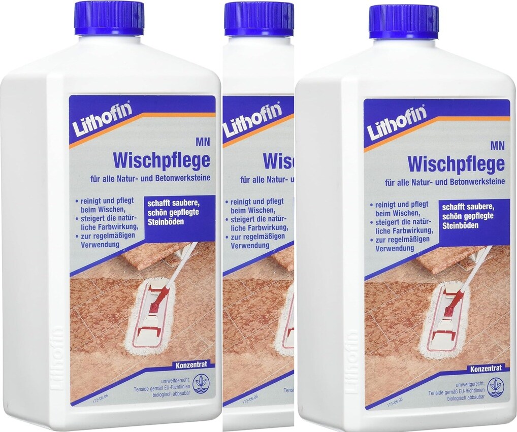 Lithofin MN Wischpflege für alle Steinflächen 3 x 1 Liter