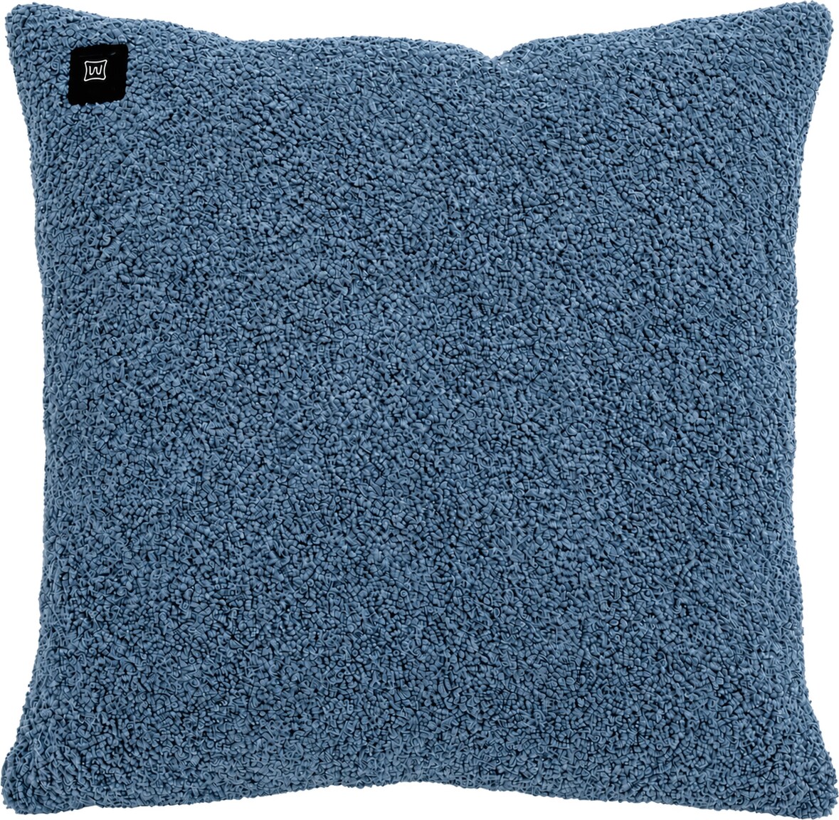 Kabelloses Heizkissen mit Akku (10.000mAh) - Teddy-Boucle Jeansblau - Wärmekissen 45x45cm inkl. 2,5m USB-Kabel