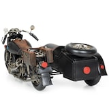 thumbnail of Moritz Motorad mit Beiwagen Chopper Oldtimer Motorrad Modell Metall Zinn Deko