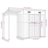 thumbnail of Helloshop26 - Casinha de jardim cabana depósito galpão externo galpão de ferramentas robusto com telhado estendido transparente 277 02_0022218