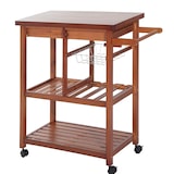 thumbnail of HOMCOM Carrello da Cucina con Portabottiglie, 2 Ripiani  2 Cassetti