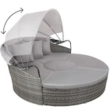 thumbnail of tectake Bain de soleil rond modulable SANTORIN - gris - 406107
