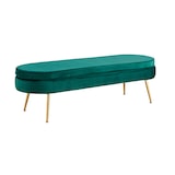 thumbnail of SalesFever Sitzpouf | oval | Samt | B 142 x T 45 x H 41 cm | Grün