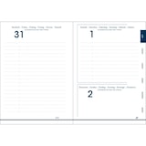 thumbnail of Quo Vadis - Agenda année scolaire - 2026-2027 - Journalier - Multilingue - Galaxy - Bleu - août à juillet - 12x17 cm - Papier Clairefontaine blanc