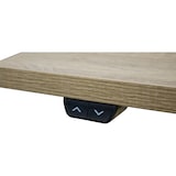 thumbnail of Zit-sta bureau elektrisch verstelbaar - MRC EASY 120 x 80 cm | frame zwart - blad bruin eiken