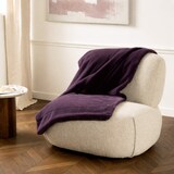 thumbnail of Plaid luxe 130x170 pflaume - Violett Rechteck Polyester Amadeus 130x1 cm