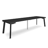 thumbnail of Consolle allungabile, Tavolo consolle allungabile, 302x90x73cm, Per 14 persone, Gambe in legno, Stile moderno, Nero _ 340_49