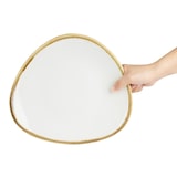 thumbnail of Krijt driehoekige borden Olympia Kiln 280mm - set van 4