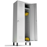 thumbnail of Cacifo metálico de 2 portas 180x65x40 cm para a sua oficina ou escritório cacifo metálico com fechadura (Cinzento)