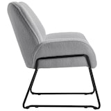 thumbnail of tectake Sillón de bouclé KJELD, acolchado, soporta hasta 120 kg  Gris Claro