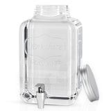 thumbnail of Intirilife Getränkespender 4 Liter aus Glas mit Zapfhahn - 16 x 25.5 cm - Wasserspender Saftspender Limonadenspender Glasbehälter für Getränke