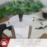 thumbnail of Magefesa Kenia - Cafetera Italiana 12 Tazas, Aluminio Esmaltado, Manejo Cómodo, Cocinas de Gas, Vitrocerámica y Eléctricas, NO APTA PARA INDUCCIÓN