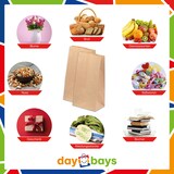 thumbnail of DayBays 50 Stk. Blockbodenbeutel 15+9x28 cm Braun