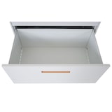 thumbnail of Cartella sospesa HWC-A10, schedario per ufficio in acciaio, A4 chiudibile ~ 132x76x46cm bianco