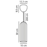 thumbnail of Suspension MIELLA  Verrerie Blanc, H.30 - IP20 - E27 / Intérieur