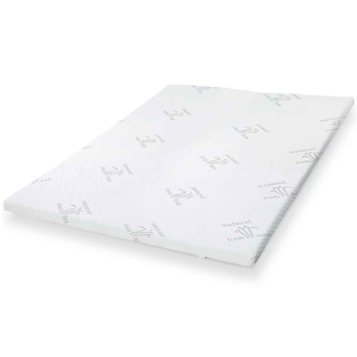 The White Stone Topper 100 x 200 cm | Correttore Materasso Ergonomico | Imbottitura in Ovatta Soft | Altezza 5 cm | Tessuto Traspirante e Antiacaro