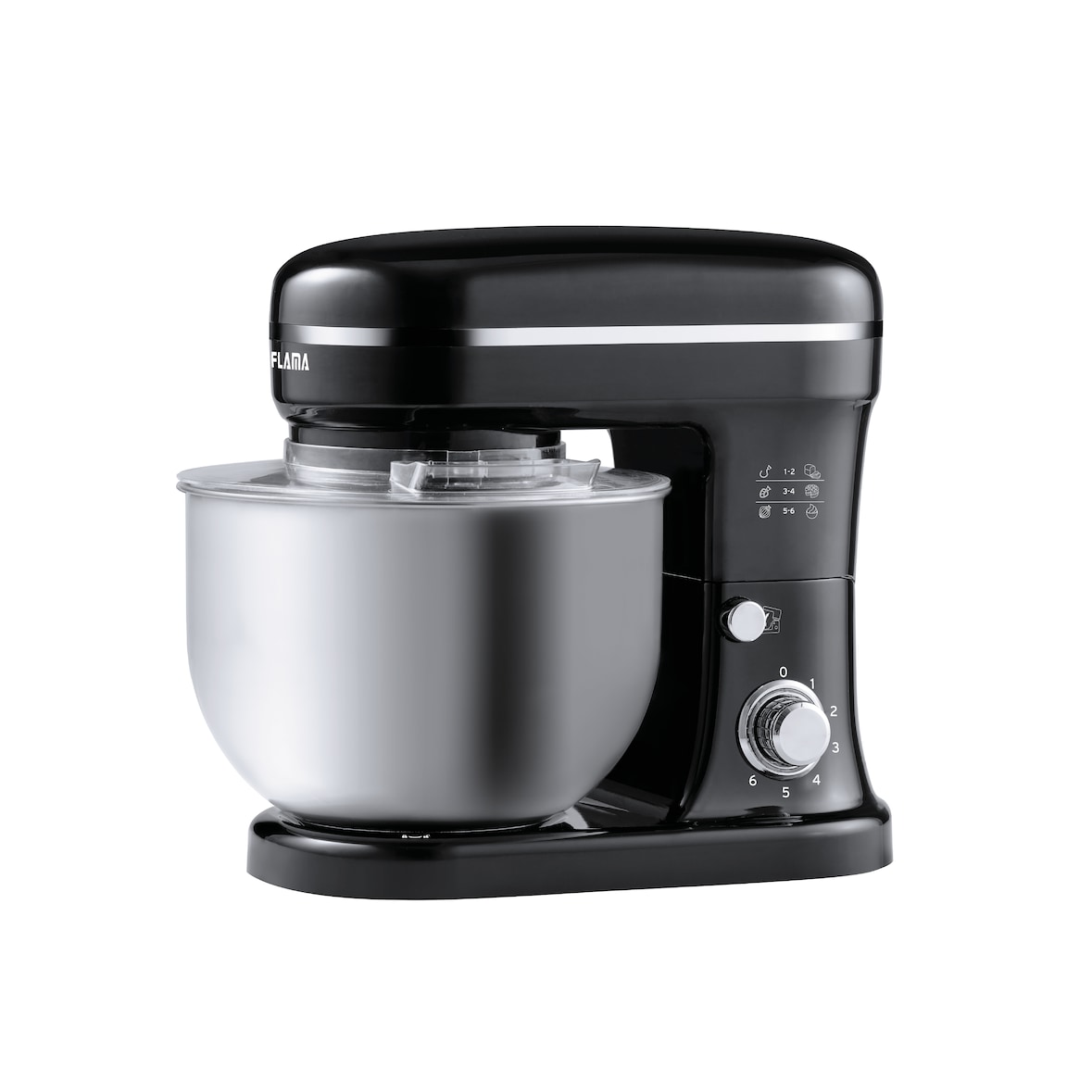 FLAMA - Robot de Cocina 1462FL, 5 L, 1200 W, Negro