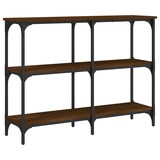 thumbnail of Table console chêne marron 100x29x75 cm bois d'ingénierie Modèle Atlas Office Pro