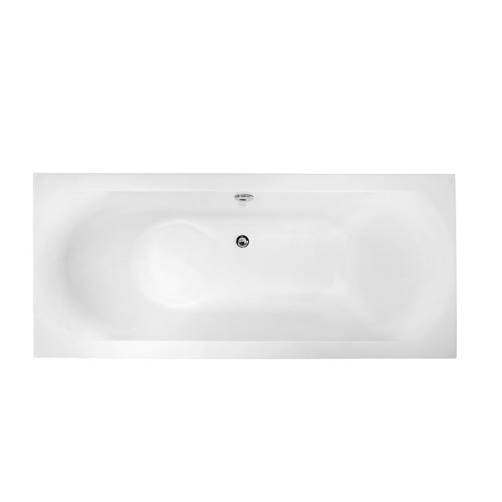 Belvit Vienna Acryl Badewanne Rechteckig Mittelanschluss 170x75cm + Standfüße