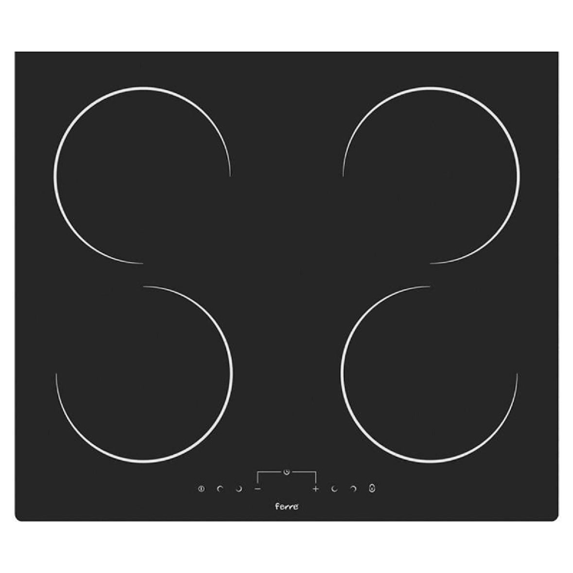 Placa de indução Solthermic Ms061 / 4 Zonas / 60 Cms Largura / Controlo Táctil / Deteção de Panelas / Bloqueio Infantil / Bloqueio Infantil
