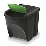 thumbnail of Set 3 cubos de basura KEDEN SORTIBOX 100% plástico reciclado, negro, 75L