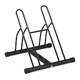 thumbnail of Relaxdays Fahrradständer, Metall Bodenparker für 2 Räder, bis 60mm Reifenbreite, HBT: 57 x 60,5 x 55 cm, Indoor, schwarz