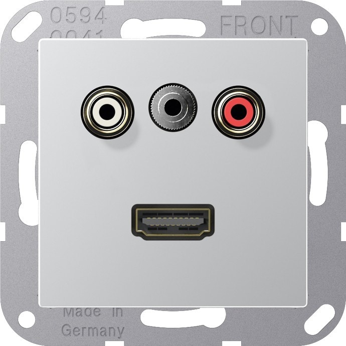 Jung Multimedia-Anschluss alu MA A 1082 AL MAA1082AL