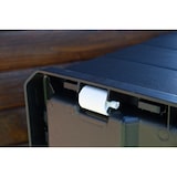 thumbnail of Baúl para cojines de exterior con ruedas, plástico, 118 x 59 x 57 cm, negro