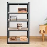 thumbnail of aro Étagère pour charges lourdes, métal, 90 x 45 x 180 cm, 5 étagères, capacité de charge de 175 kg par étagère, système de montage, gris