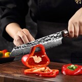 thumbnail of Wakoli EBO Damast Fleischmesser Kiritsuke 20cm Klinge schwarzer Eichenholzgriff