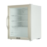 thumbnail of Beersafe XL Crystal White Kühlschrank 60 Liter 4 Böden Panoramaglastür Edelstahl Weiß