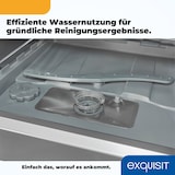 thumbnail of Exquisit Geschirrspüler GSP508-030D silber | Spülmaschine 55 cm | Power+ | ECO Modus | Standgerät