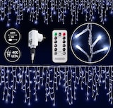 thumbnail of Monzana Lichterkette 15m 400 LED Kaltweiß Innen & Außen Fernbedienung Regenlichterkette Weihnachten Deko Regen