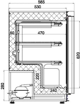 thumbnail of Lagertiefkühlschrank - 130 Liter -  mit 1 Tür