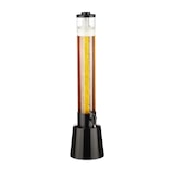 thumbnail of Relaxdays Biersäule mit Zapfhahn, 3 l, Getränkespender mit Kühlung, Biertower Garten, Zapfsäule, transparent/schwarz