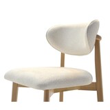 thumbnail of Gastrostuhl Caya | Massivholz Stuhl | gepolstert | Creme