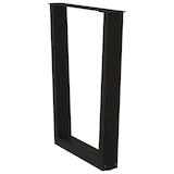 thumbnail of vidaXL Esstisch Beine V-Form 3 Stück Schwarz 70x(72-73,3) cm Stahl