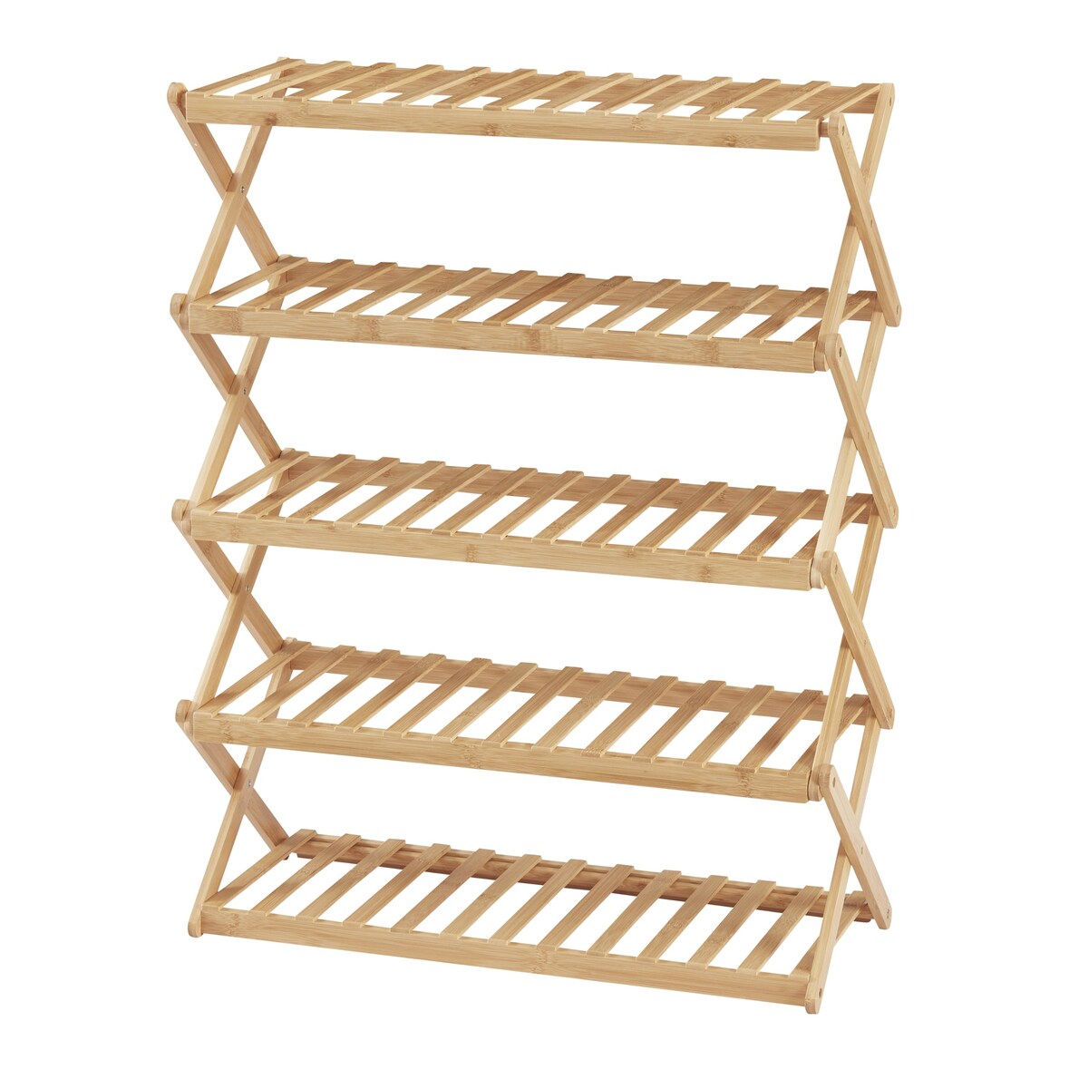 Helloshop26 - Sapateira dobrável de bambu 89 x 67 x 26 cm natural 03_0007648