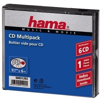 Hama CD-Multipack 6 6 Disks Transparent