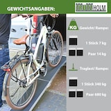 thumbnail of TRUTZHOLM 1 x Auffahrrampe klappbar 228 cm 340 kg Traglast Alu Anti Rutsch E-Bike Fahrradrampe