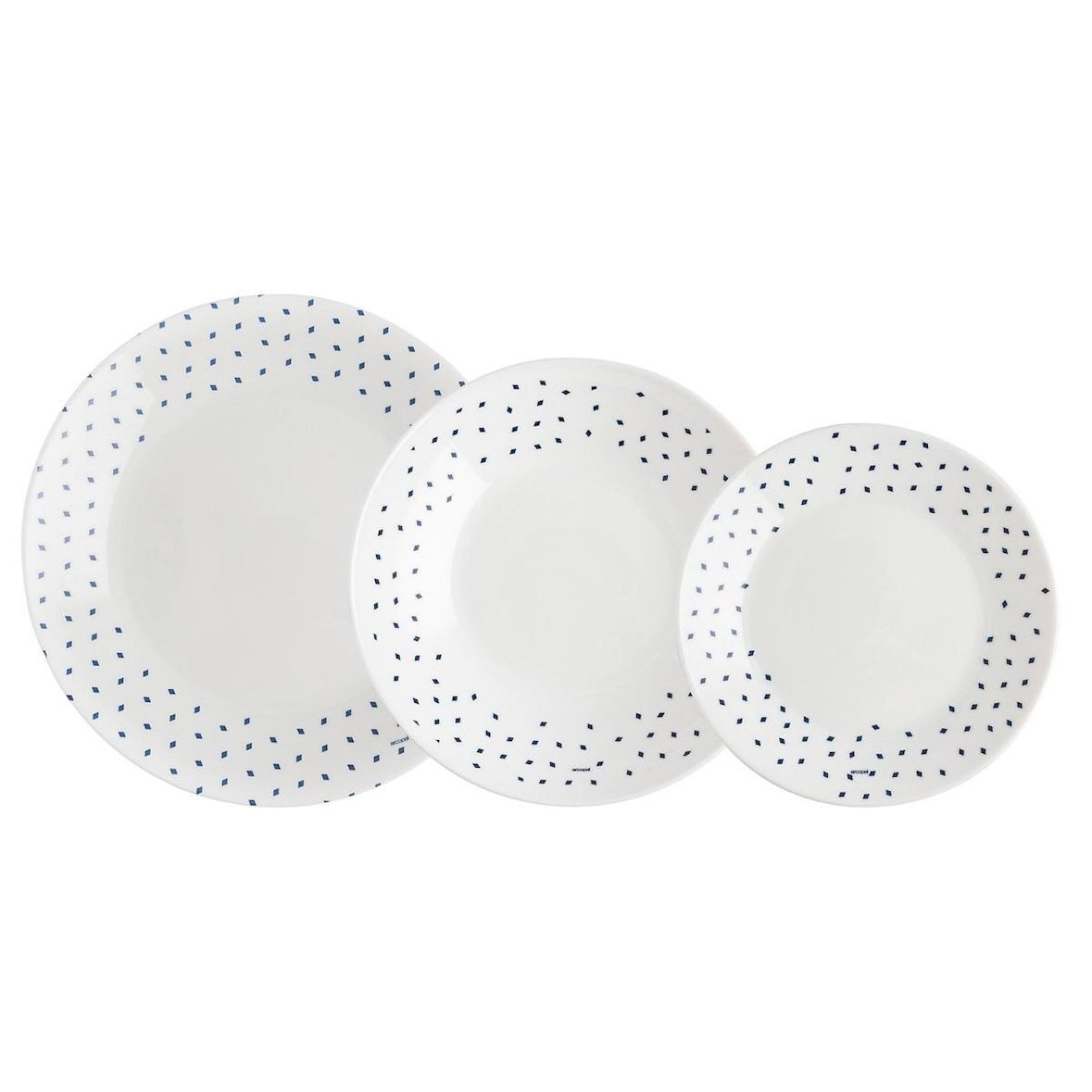 ARCOPAL ALISSA - 18-delig servies uit opaalglas - 6 personen