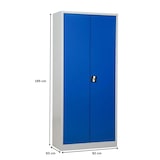 thumbnail of PROREGAL Stahlschrank BEE mit 9 lackierten Fachböden | HxBxT 195x92x50cm | Grau-Blau | Werkstattschrank Werkzeugschrank Aktenschrank Universalschrank