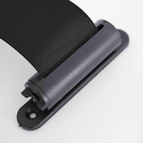 thumbnail of Enrouleur mural chromé sangle noire 5 m