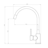 thumbnail of Küchenarmatur Einhebelmixer flexibel schwenkbar schwarz 360° Wasserhahn Mischbatterie Einhebelmischer