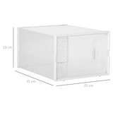 thumbnail of Armario Modular de Plástico Cajas de Zapatos Talla de 43 con 18 Cubos Puertas Magnéticas Muble Organizador para Entrada Pasillo Dormitorio 25x35x19 cm